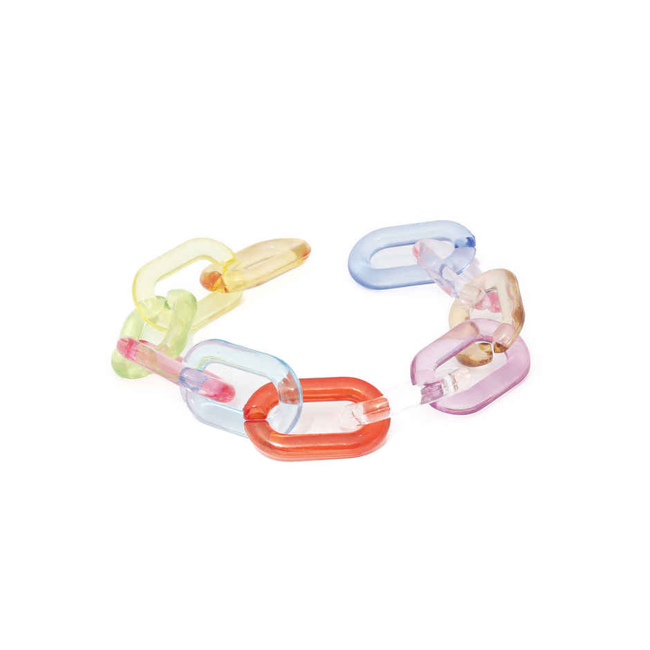 Prita By Priyassi Multi-Color Contemporary Link Bracelet