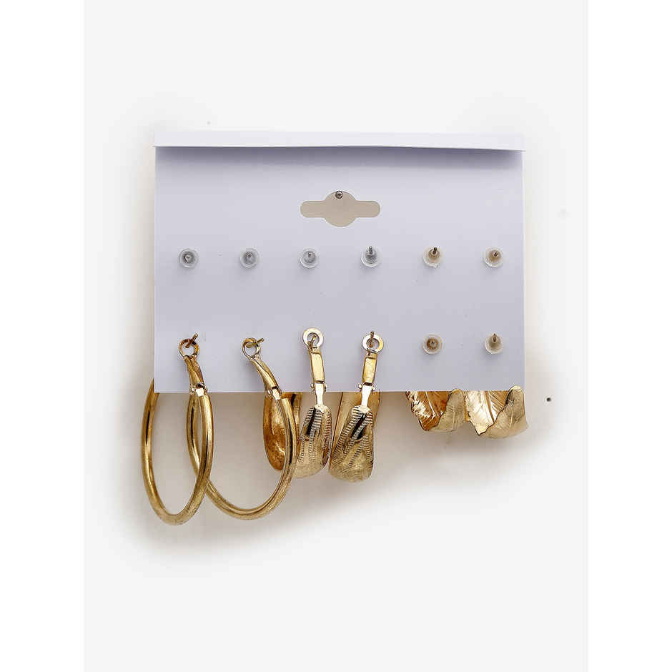 YouBella Jewellery Celebrity Inspired Gold Plated Earrings Combo for Girls and Women (YBEAR - 32923)