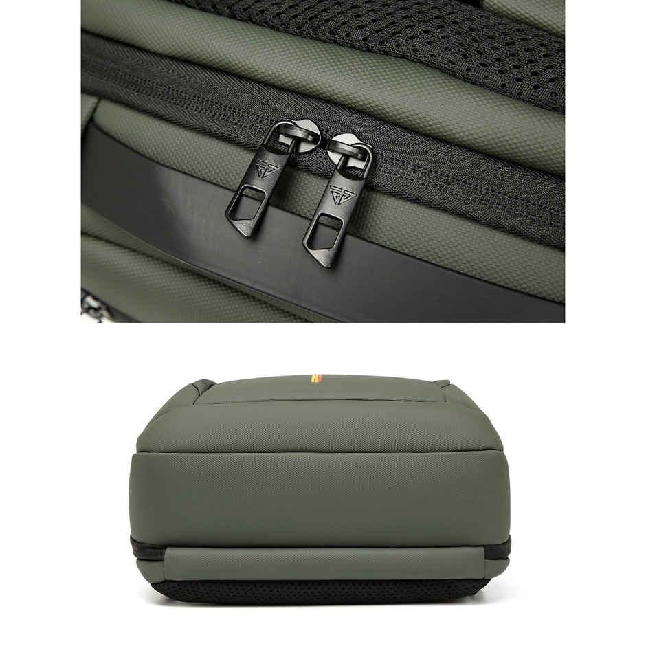 Fur Jaden Unisex Solid PU 25 L Anti Theft Backpack | Green