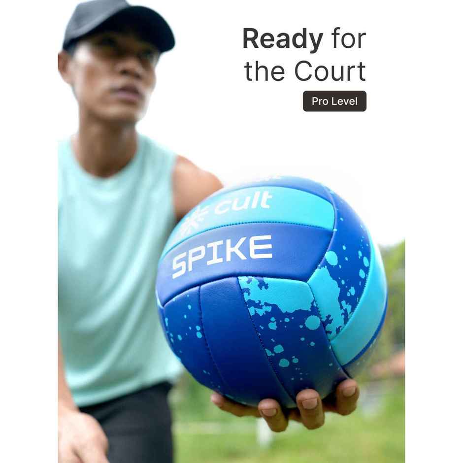 Cult Volleyball Spike Machine-Stitched | Blue