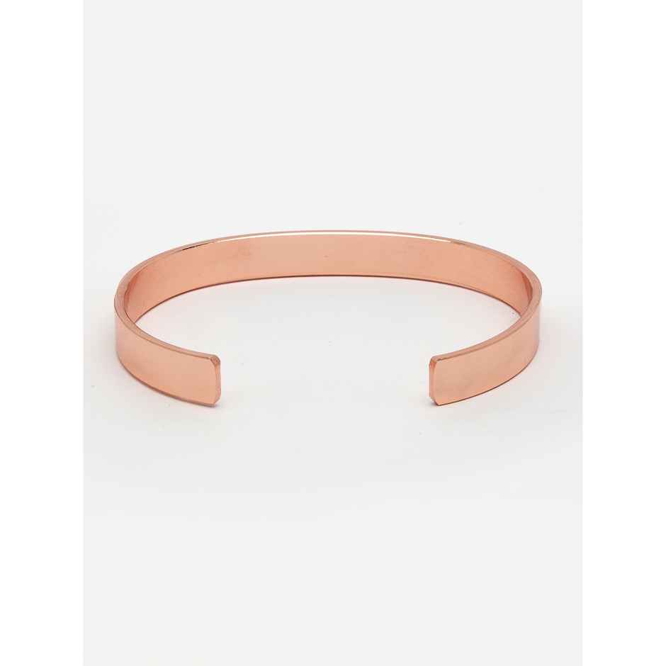 NVR Men's Rose Gold Stainless Steel Cuff Bracelet | NVR2367