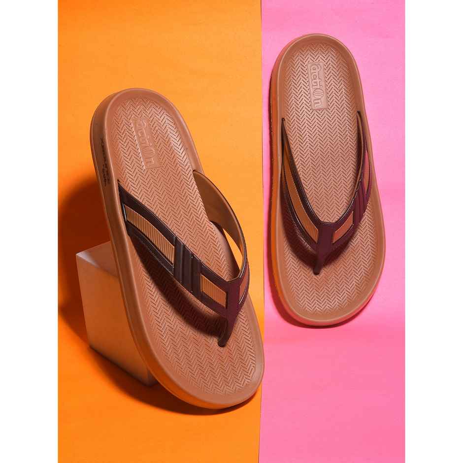 Action Eva Flotter Mens Eva Slippers | Uk | 9 | Tan