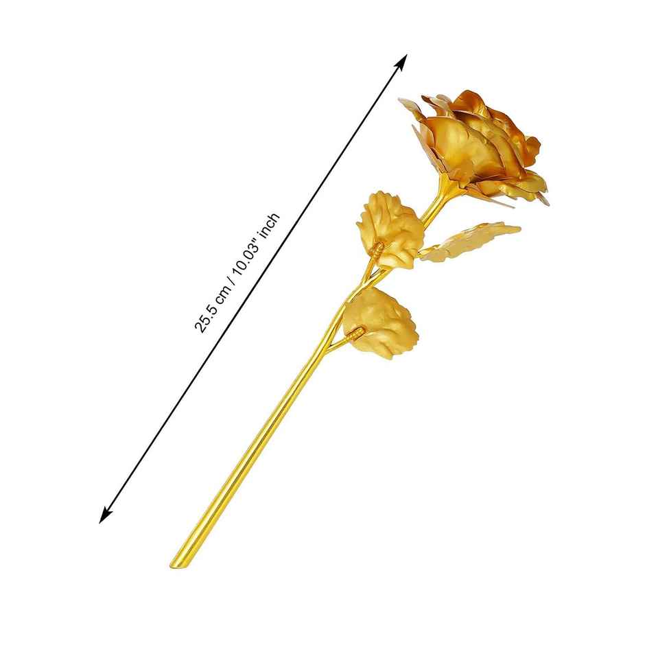 Perpetual Gold-Plated Artificial Rose - Perfect Gift for Girlfriend, Boyfriend, or Spouse