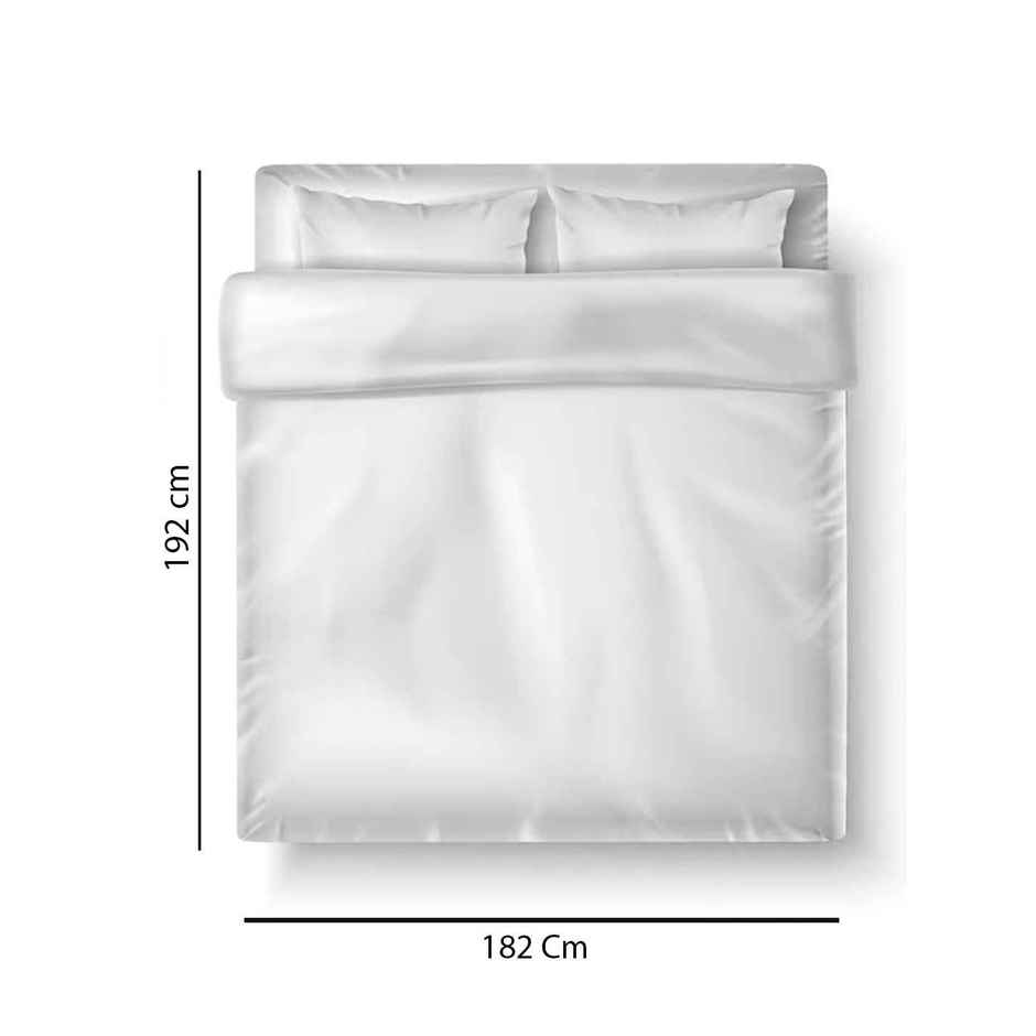 Status Imperial Corner Fitted Bedsheet | Delicate Daisy Blue | 198 x 182 cm