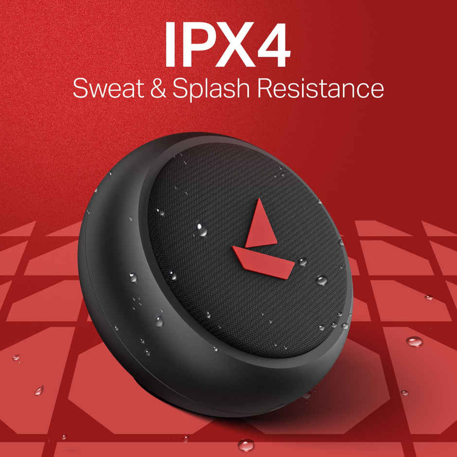 boAt Stone 108 3W boAt Signature Sound | 12H Playback | IPX4 | TWS for 2X Power | Raging Black