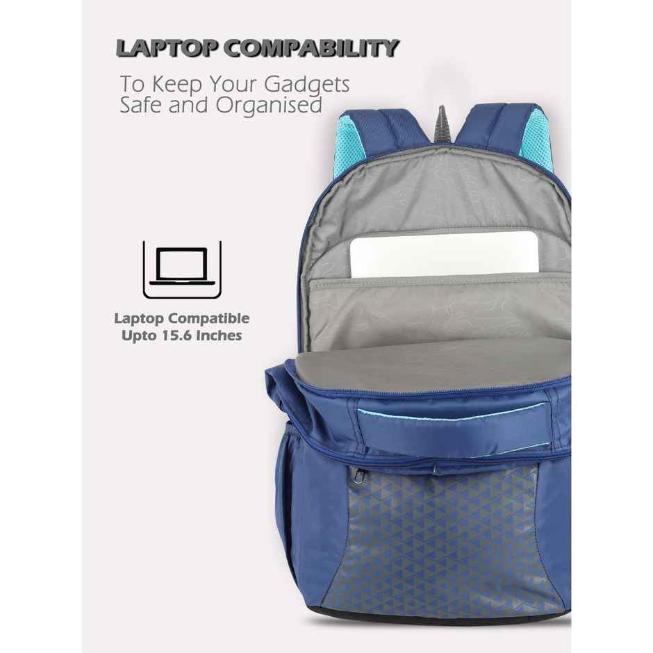 Lavie Sport Unisex Polyester 36 L Laptop Backpack | Navy - 15.6 Inches