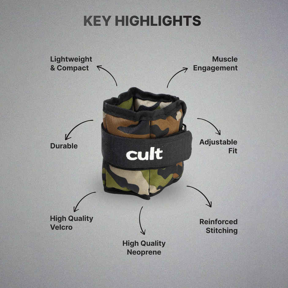 Cult Ankle Weight 1kg | Camouflage