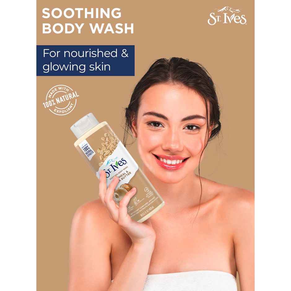 St. Ives Soothing Oatmeal & Shea Butter Shower Gel | For Smooth Skin
