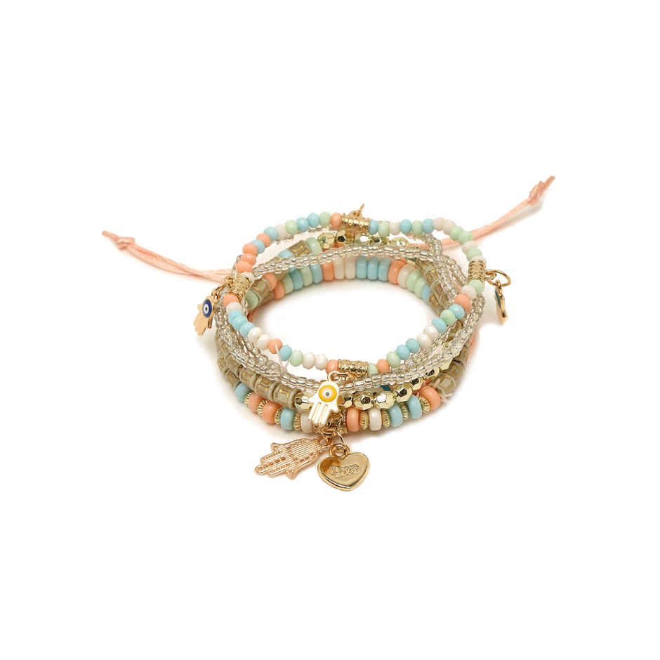 Youbella Jewellery Evil Eye Bracelet For Girls And Women (Multicolor) (Ybbn - 91785)