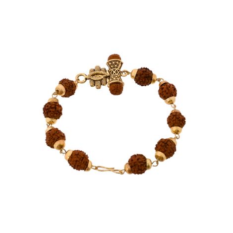 Religious Ethnic Rudraksha Beads Rakhi (Voylla)