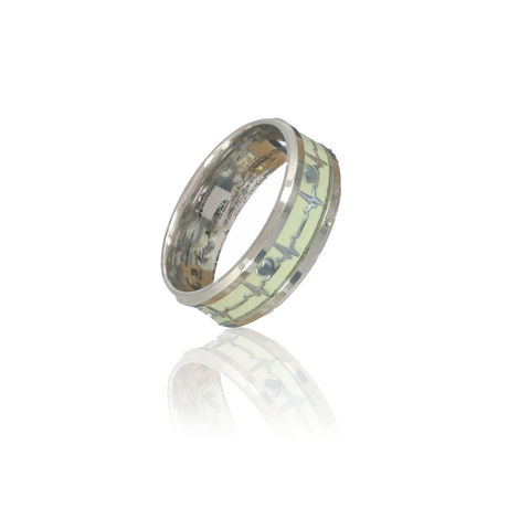 Priyaasi Bold by Priyaasi Heartbeat Silver-Plated Ring for Men