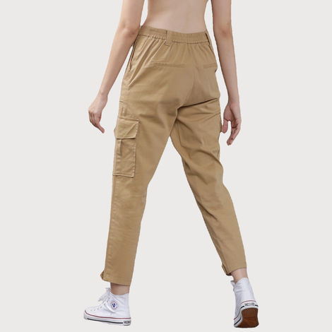 Tokyo Talkies Women's Cargos | Khaki - 32