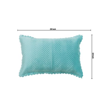 Hosta Homes Velvet Fabric Laser Cut Sky Pillow Cover Pack of 1