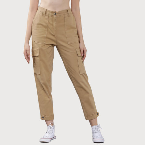 Tokyo Talkies Women's Cargos | Khaki - 32