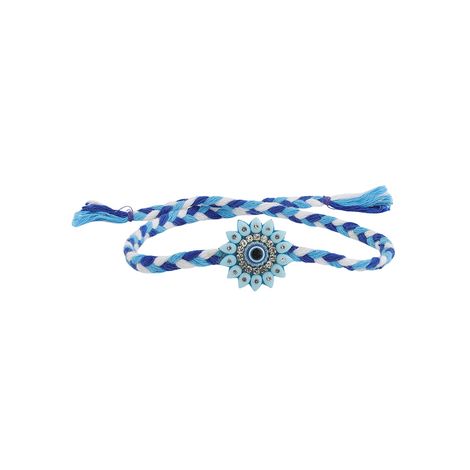Thread Guardian'S Charm Evil Eye Beaded Thread Rakhi For Brother (Voylla)