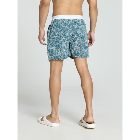 Puma Men's Printed Woven Boxers | Blue Coral | M