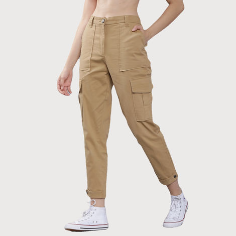 Tokyo Talkies Women's Cargos | Khaki - 32