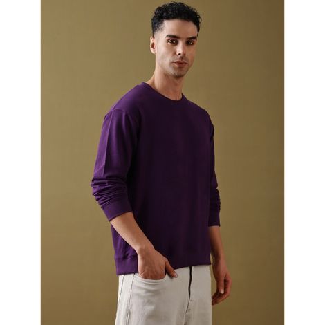 Dillinger Men's Pure Cotton Oversized T-shirt | Lavender - L