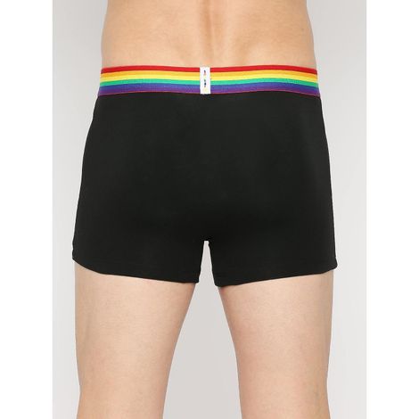 Underjeans by Spykar Men's Black Multi Pack of 1 Trunk | S