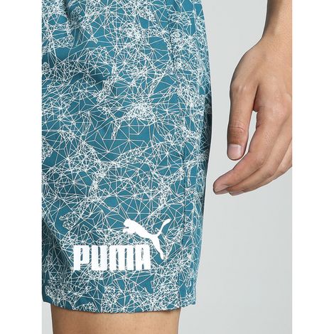 Puma Men's Printed Woven Boxers | Blue Coral | M