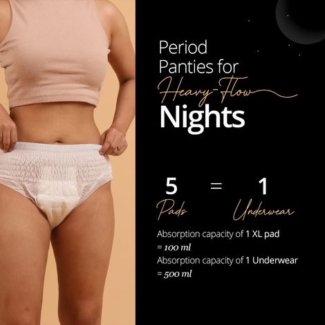 Carmesi Disposable Period Panties | All-Night Protection | S-M