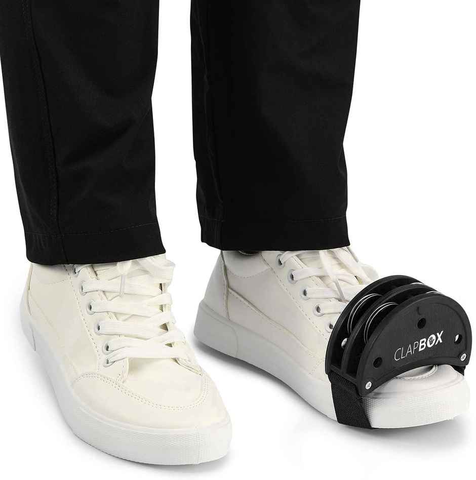 Clapbox Foot Tambourine - Jingles, Black