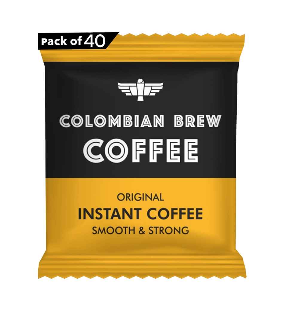 Colombian Brew Original Instant Coffee Sachets | 40 Sachets