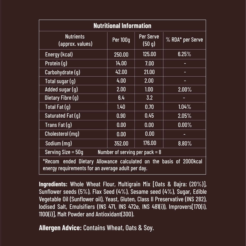 Daily Good Multigrain Bread (Zero Maida)