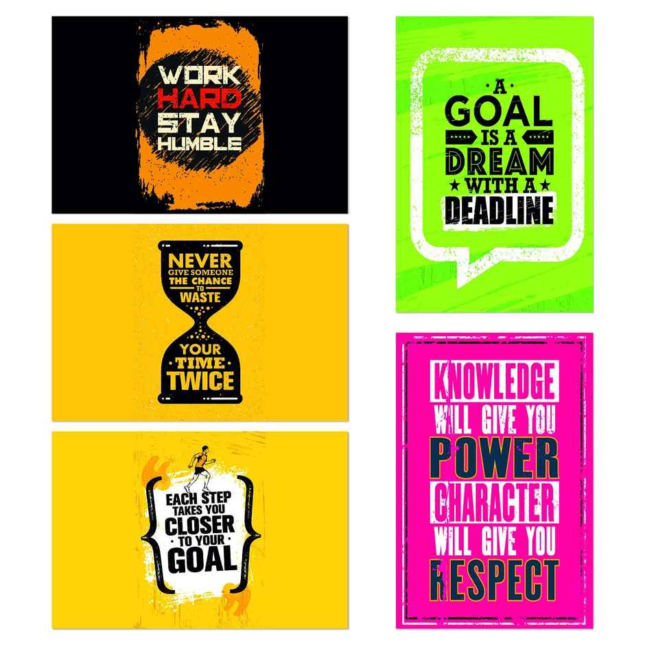 Paper Plane Design Wall Posters For Office Decor | Set of 10 | Size | 12 Inch x 18 Inch | D57