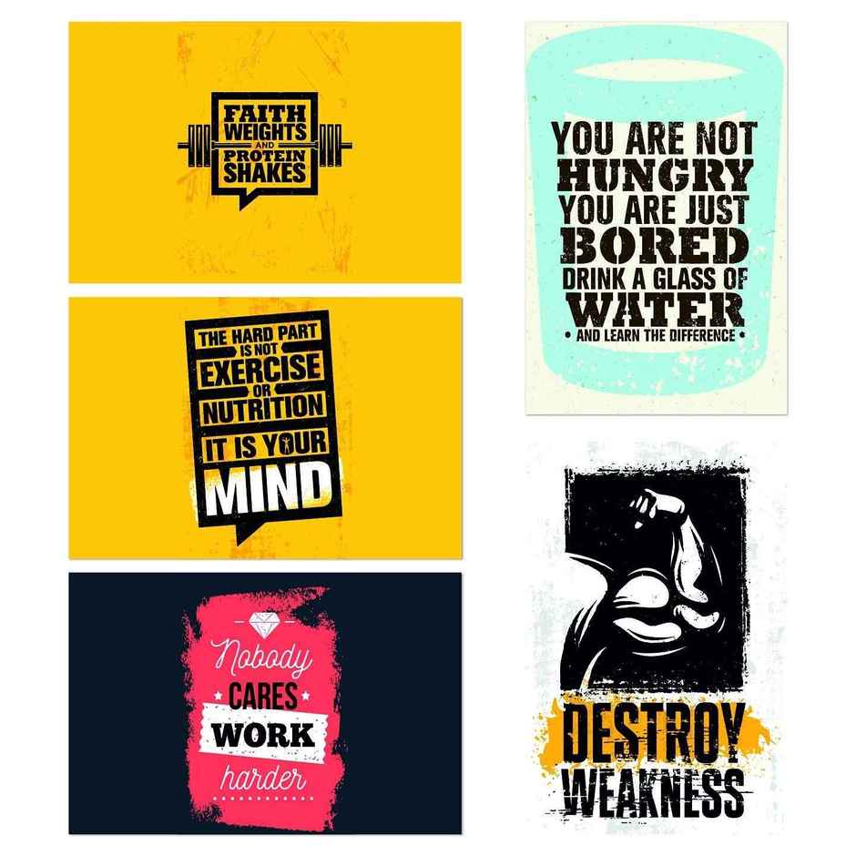 Paper Plane Design Wall Posters For Office Decor | Set of 10 | Size | 12 Inch x 18 Inch | D61