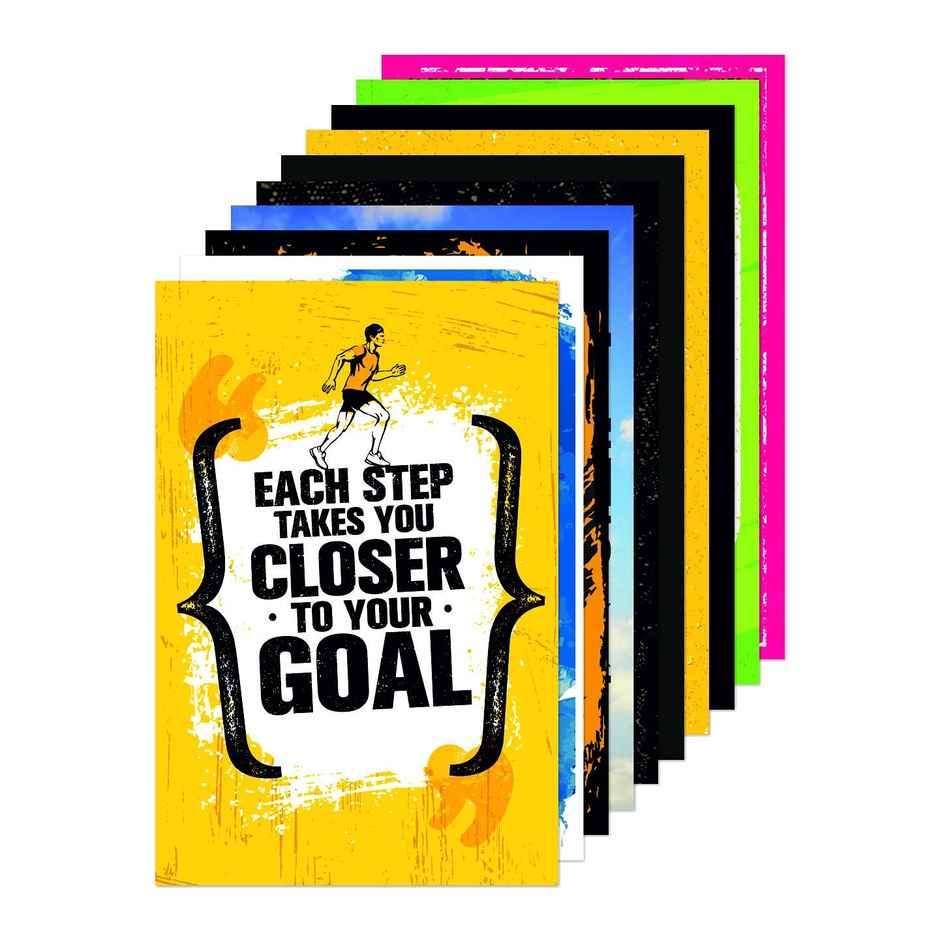 Paper Plane Design Wall Posters For Office Decor | Set of 10 | Size | 12 Inch x 18 Inch | D57