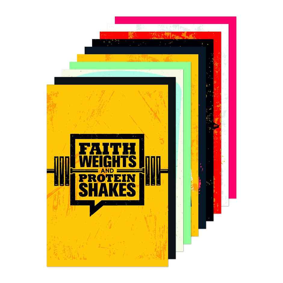 Paper Plane Design Wall Posters For Office Decor | Set of 10 | Size | 12 Inch x 18 Inch | D60