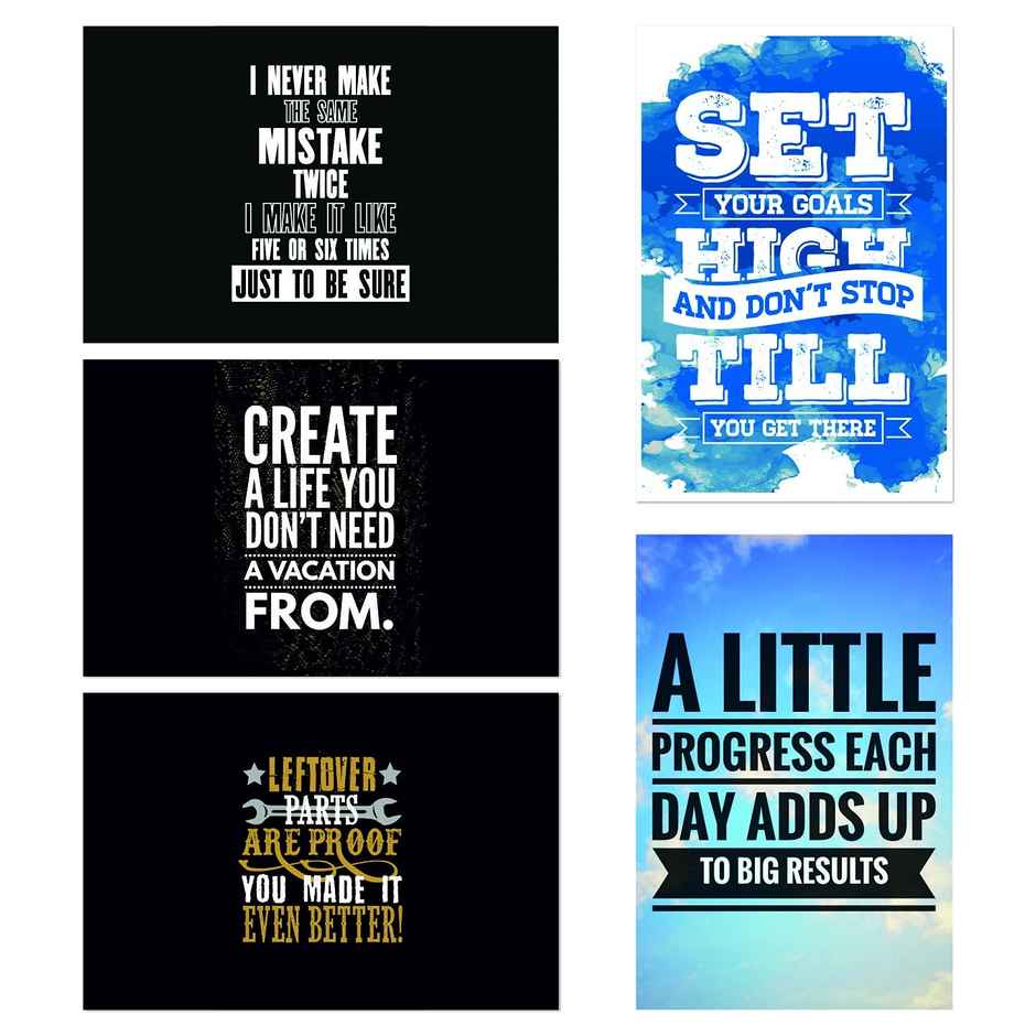 Paper Plane Design Wall Posters For Office Decor | Set of 10 | Size | 12 Inch x 18 Inch | D57