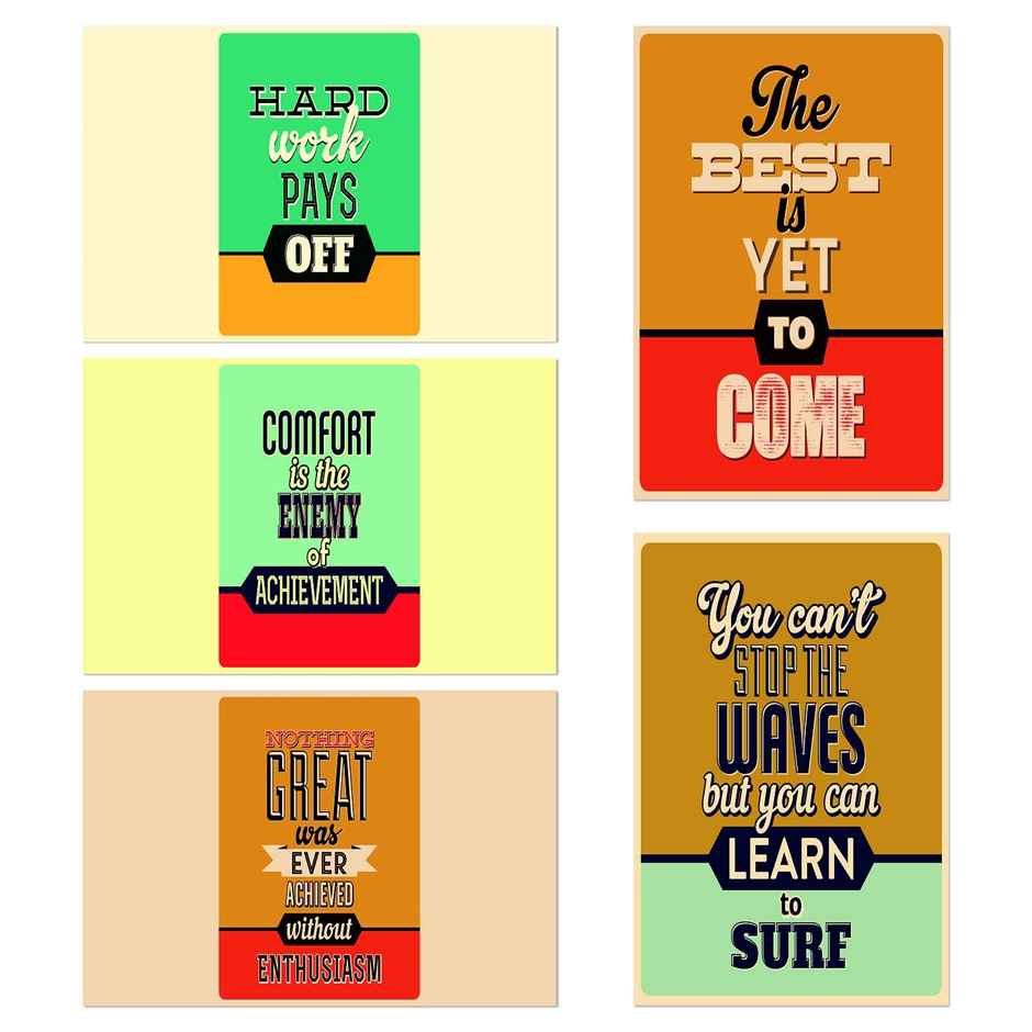 Paper Plane Design Wall Posters For Office Decor | Set of 10 | Size | 12 Inch x 18 Inch | D55