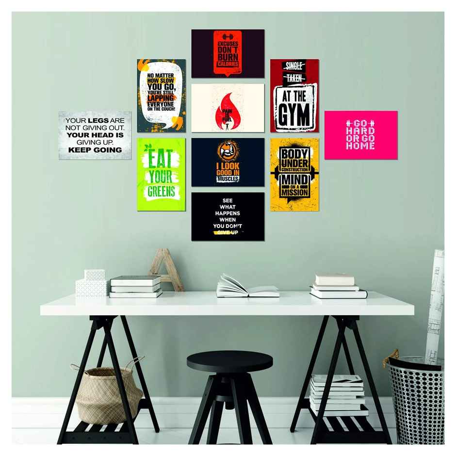 Paper Plane Design Wall Posters For Office Decor | Set of 10 | Size | 12 Inch x 18 Inch | D9