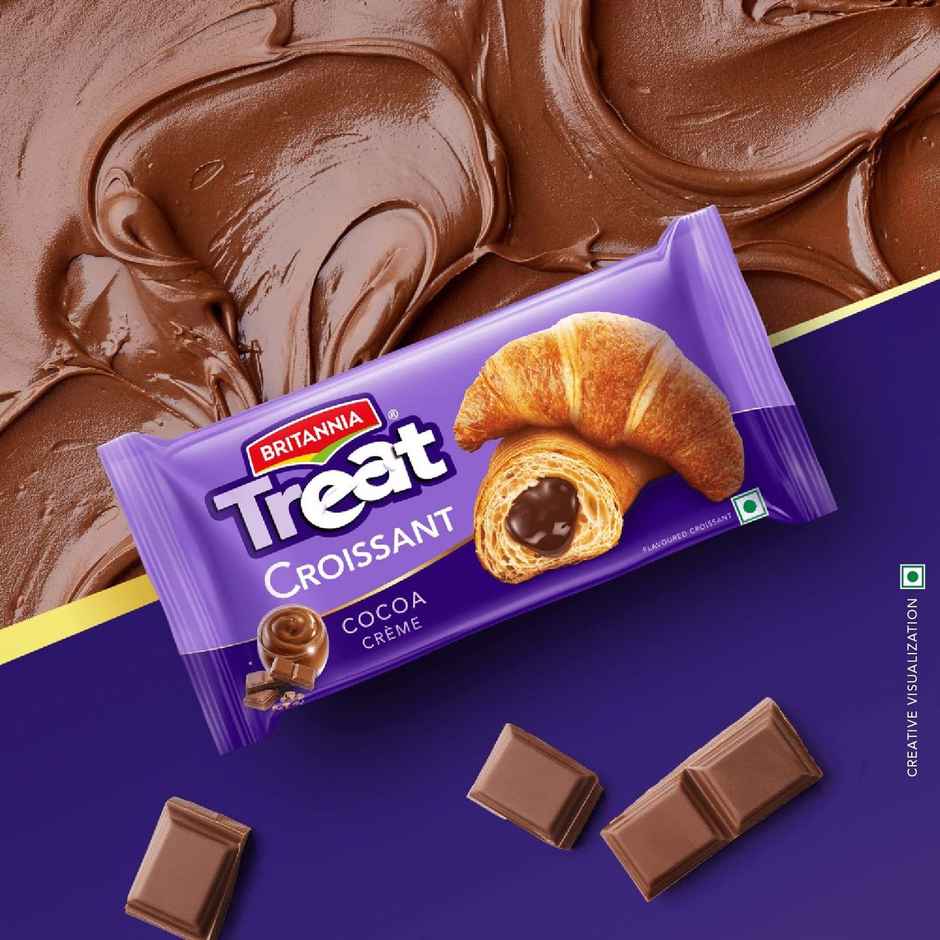 Britannia Treat Croissant - with Cocoa Creme Filling Combo