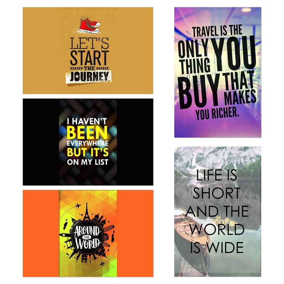 Paper Plane Design Wall Posters For Office Decor | Set of 10 | Size | 12 Inch x 18 Inch | D58