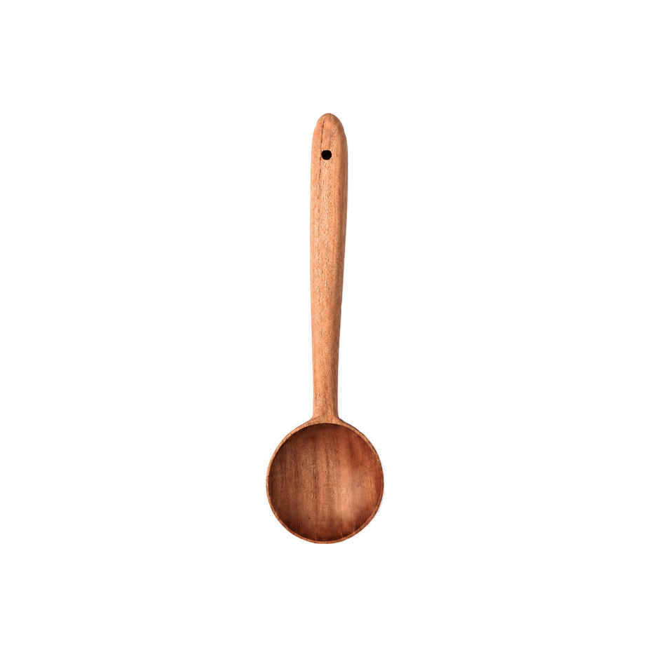 Petals Wooden Ladle Spatula Oval Ladle Serving Cooking Spoon