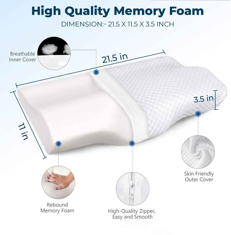 Trajectory Memory Foam Bed Pillows Cervical Pillow For Neck And Shoulder Pain