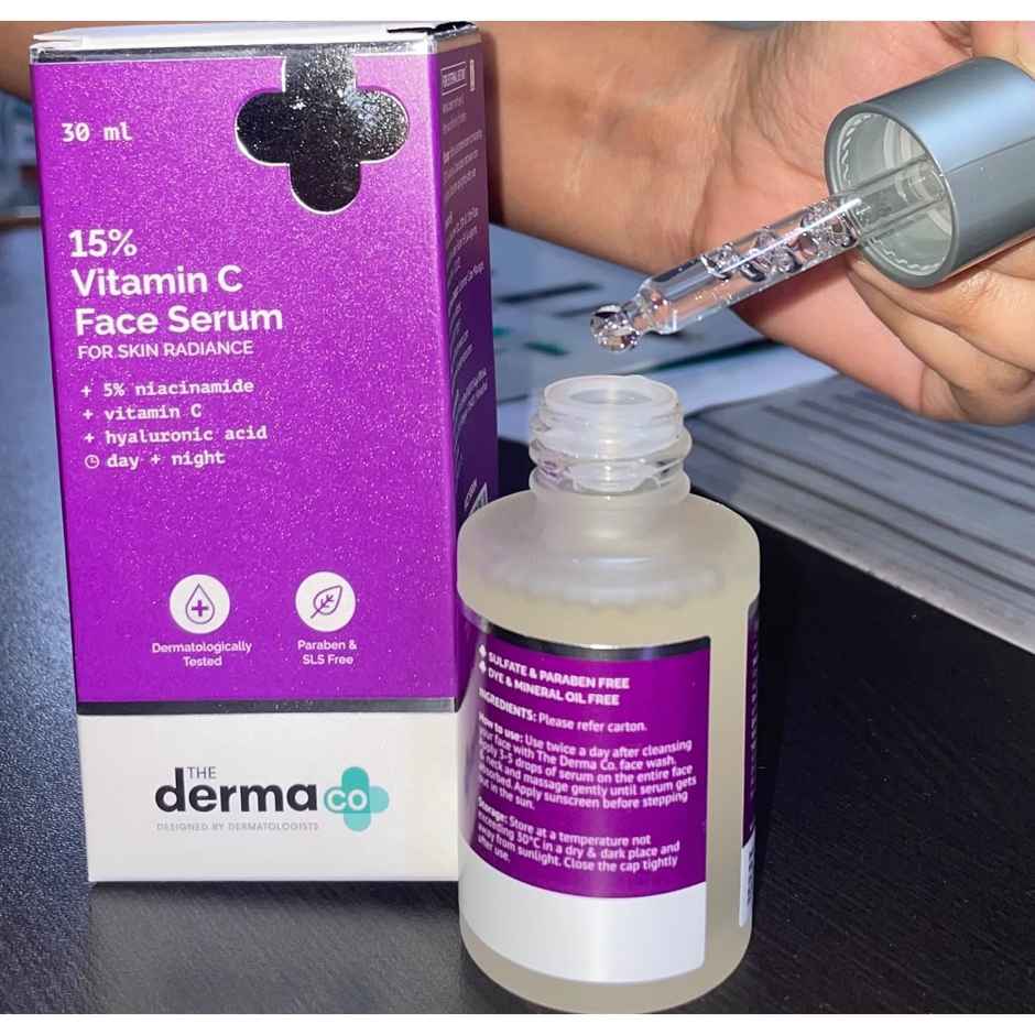 The Derma Co 15% Vitamin C Face Serum For Skin Radiance | For Men And Women