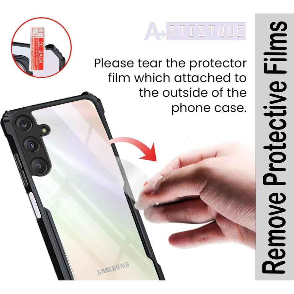 Artistque Case For Samsung Galaxy M34 5g / Samsung Galaxy F34 5g Back Cover - Transparent