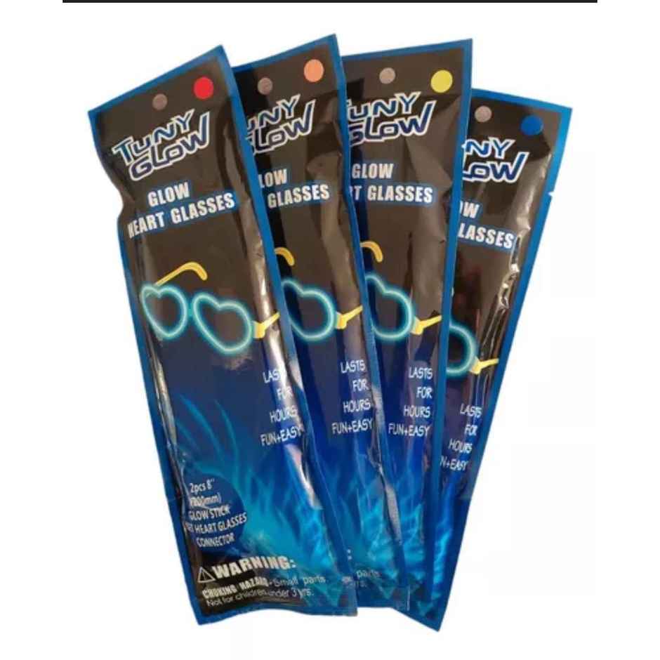 Glow Heart Glasses | Assorted | Chrome