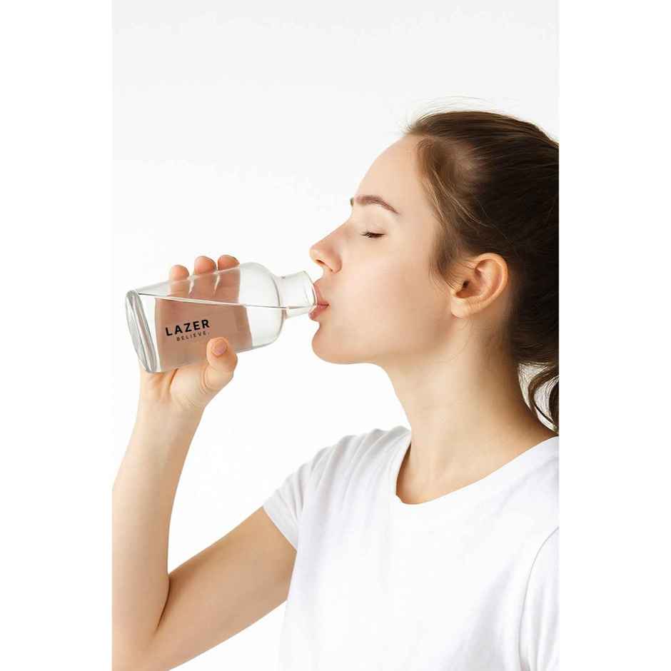 Lazer Pure Borosilicate Glass Water Bottle | BPA-Free, Eco-Friendly | Durable & Leak-Proof - 300 ml