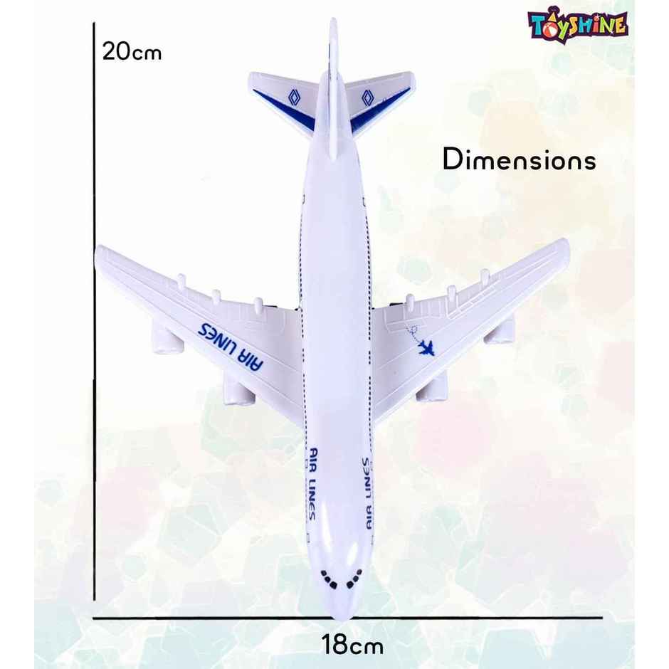 Toyshine Kids Play Vehicles Pull Back Airplane Toys For 3 4 5 6 Year Old Boys Girls-Multicolor