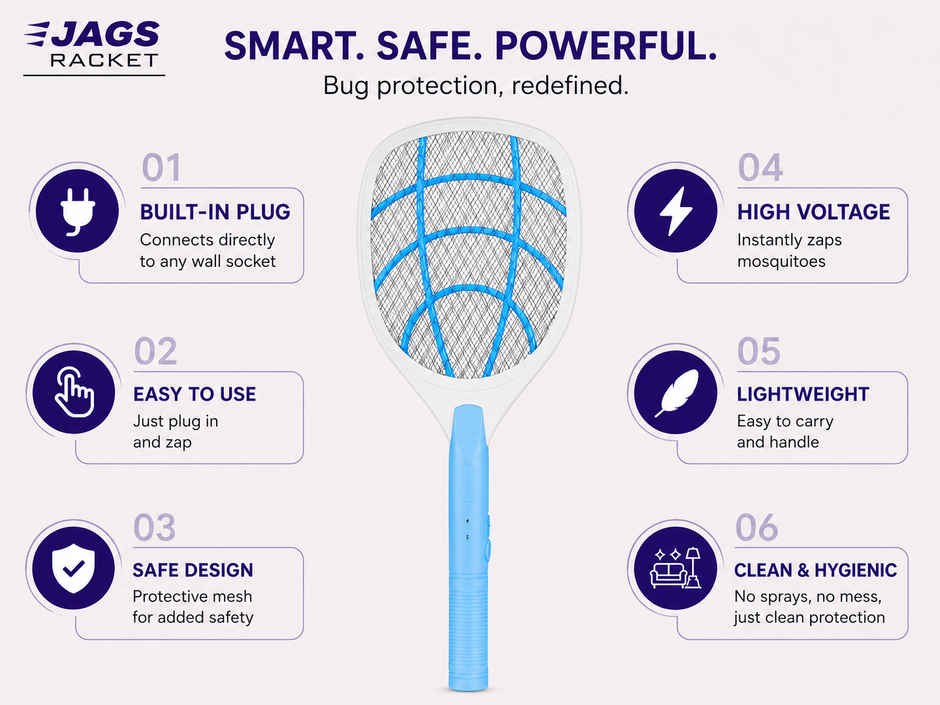 Jags Mosquito Racquet | Assorted