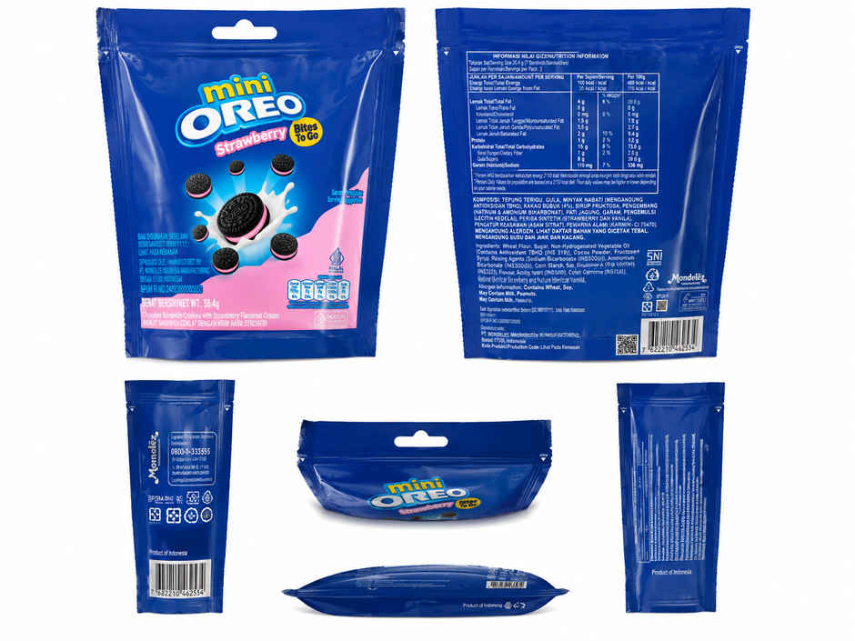 Oreo Mini Strawberry Flavoured Cream Biscuits