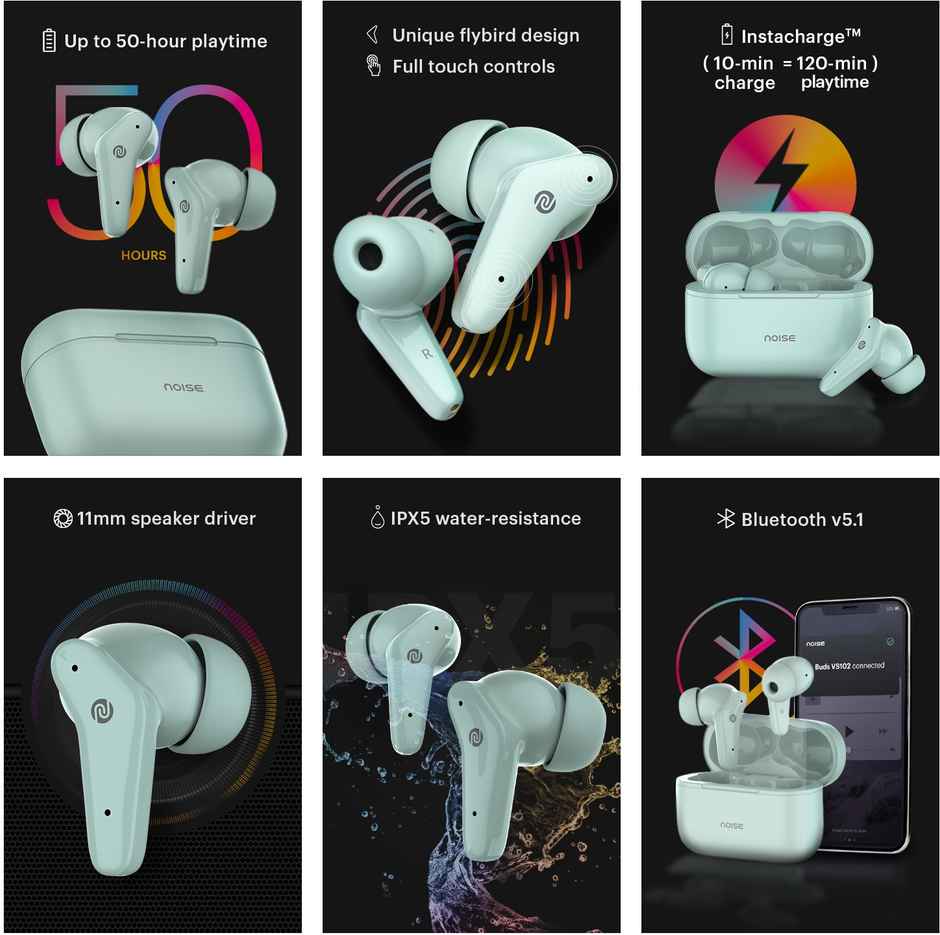 Noise Buds VS102 Truly Wireless Bluetooth Earbuds - Celeste Blue