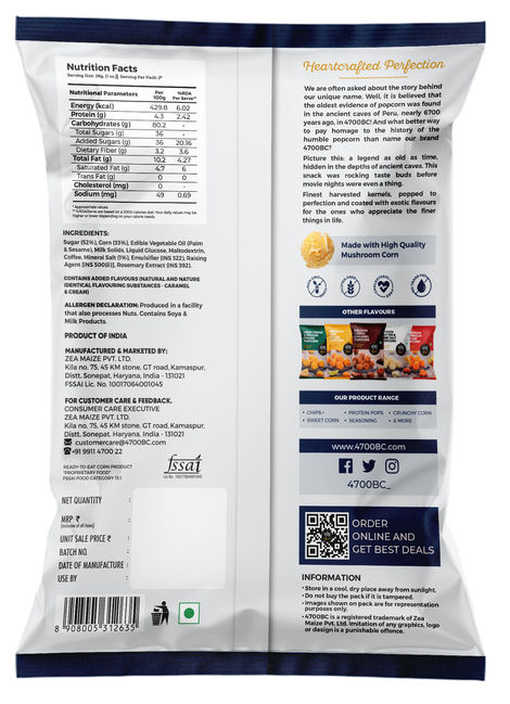 4700BC Popcorn Himalayan Salt Caramel Pouch