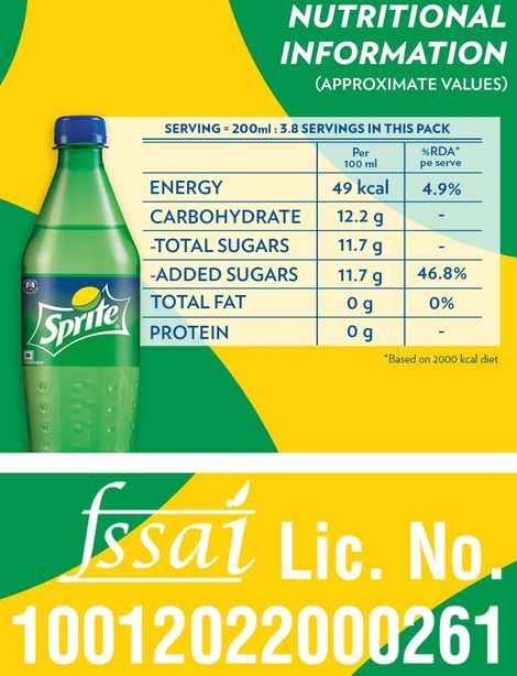 Sprite Lemon and Lime Soft Drink Combo