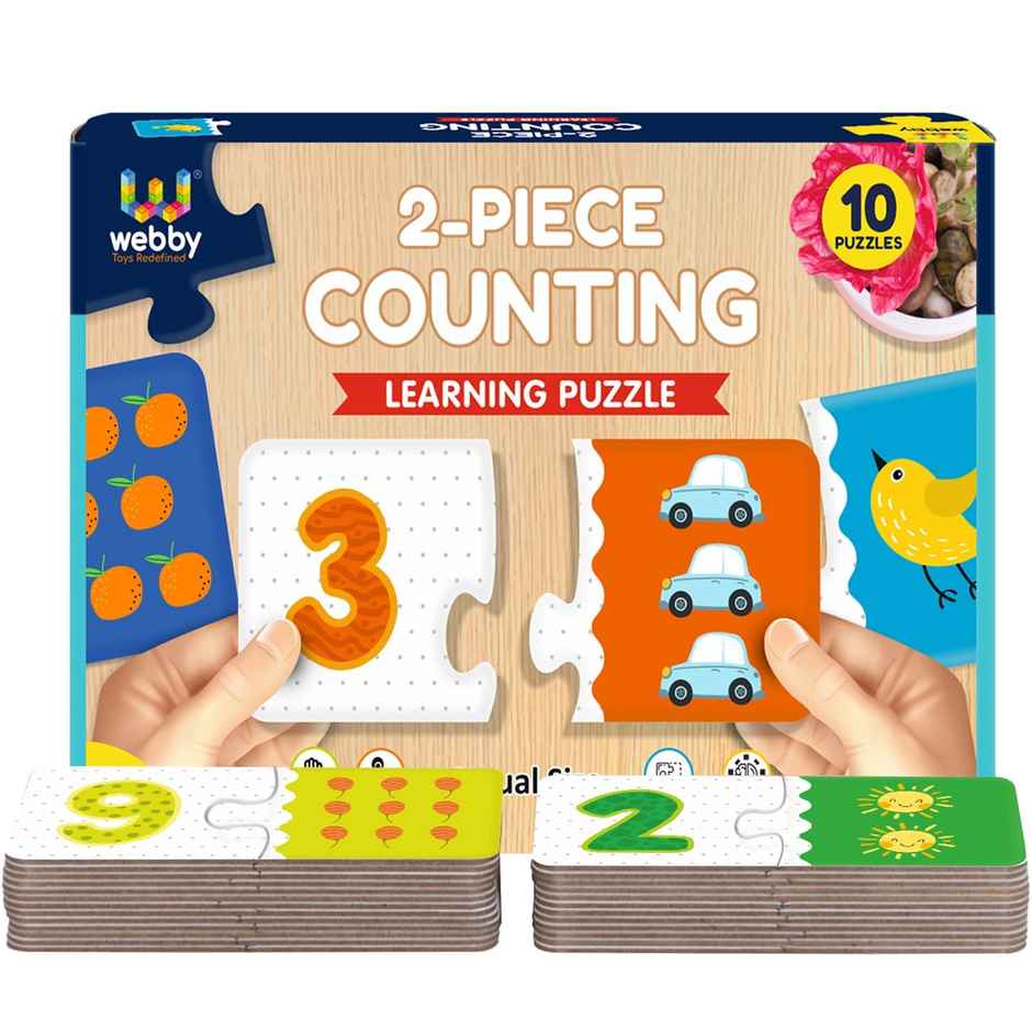 Webby 2- Piece Counting Learning Puzzle
